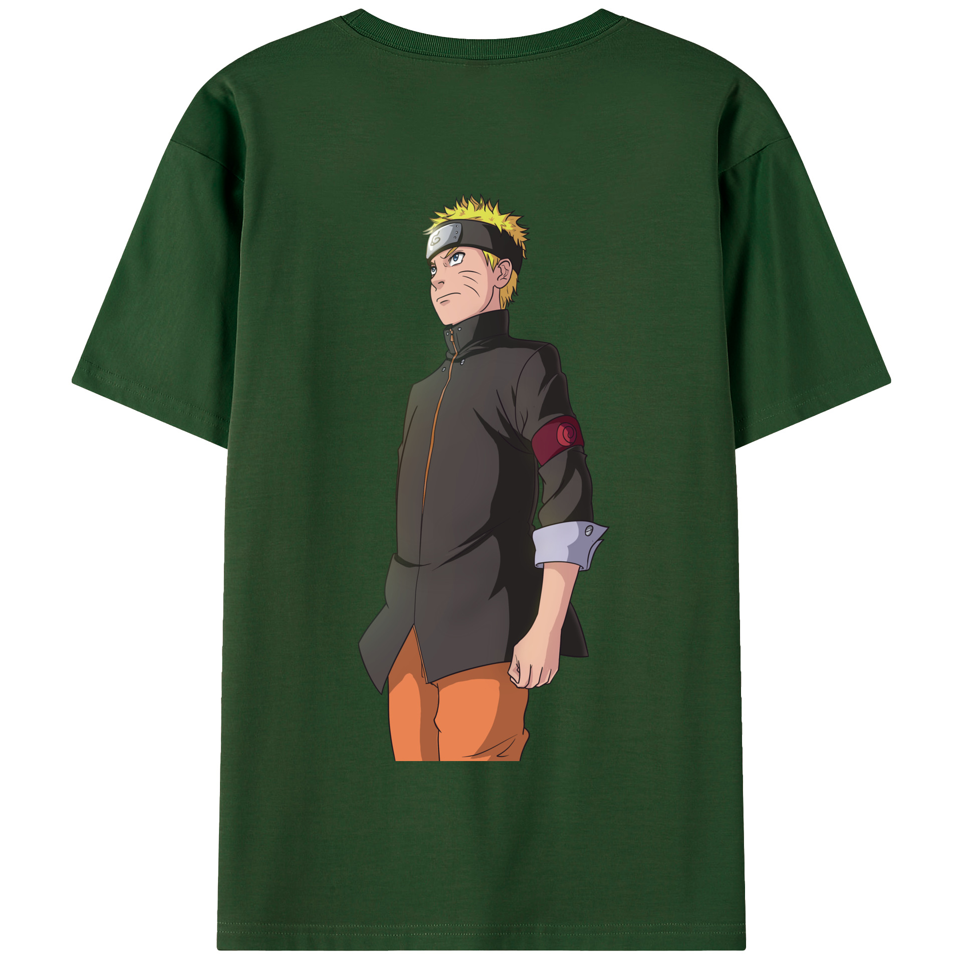 （画像用） NARUTO -ナルト- うずまき ナルト Uzumaki Naruto 綿100％半袖Tシャツ（背面プリント）